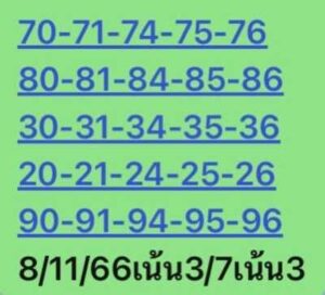 หวยหุ้นวันนี้ 8/11/66 ชุดที่8