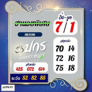 หวยฮานอยวันนี้ 8/11/66 ชุดที่10