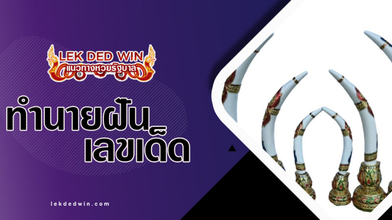ทำนายฝันเห็นงาช้างคู่-พร้อมเลขเด็ด