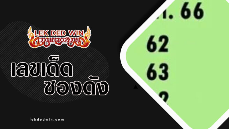 หวยสองตัวบนตรงๆ-งวด 30/12/66