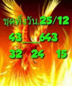 หวยหุ้นวันนี้ 25/12/66 ชุดที่6