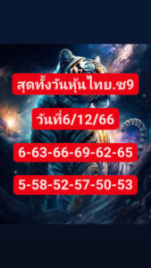 หวยหุ้นวันนี้ 6/12/66 ชุดที่3