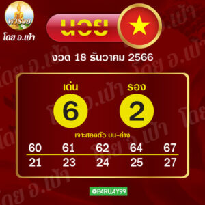 หวยฮานอยวันนี้ 18/12/66 ชุดที่10