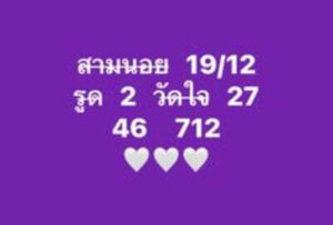 หวยฮานอยวันนี้ 19/12/66 ชุดที่3