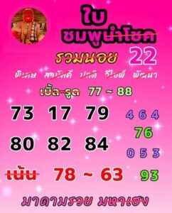 หวยฮานอยวันนี้ 22/12/66 ชุดที่6