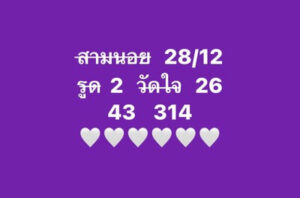 หวยฮานอยวันนี้ 28/12/66 ชุดที่6