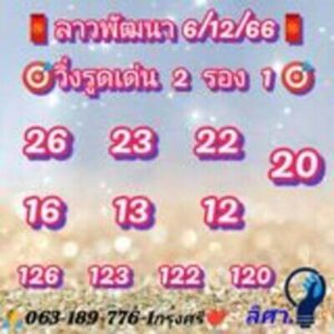  หวยฮานอยวันนี้ 6/12/66 ชุดที่4