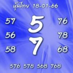 หวยหุ้นวันนี้ 18/1/67 ชุดที่3