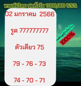 หวยหุ้นวันนี้ 2/1/67 ชุดที1