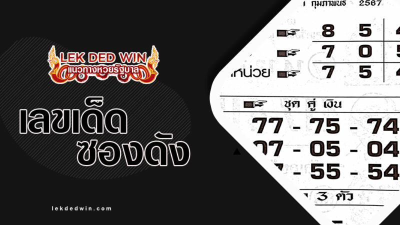 หวยเลขข้อมุลพิเศษ-งวด 1/2/67