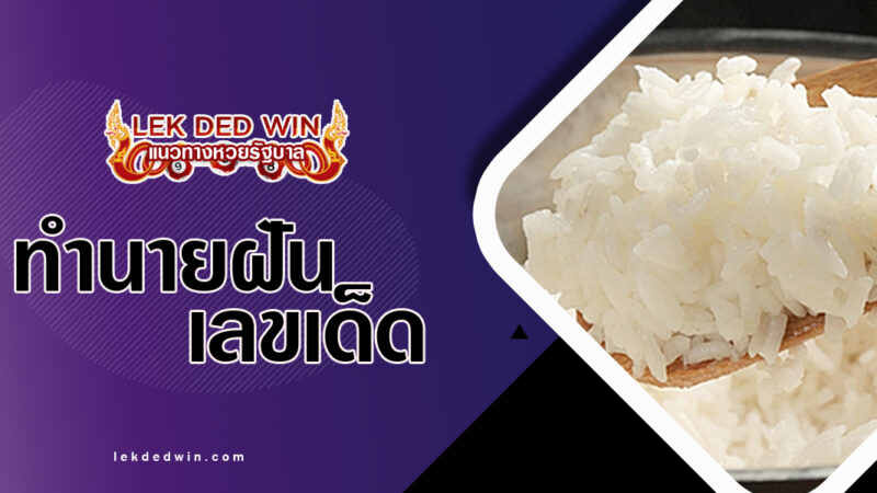 ทำนายฝันข้าวที่หุงสุก-พร้อมเลขเด็ด