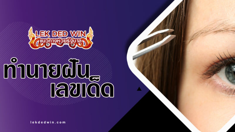 ทำนายฝันถอนขนตา-พร้อมเลขเด็ด