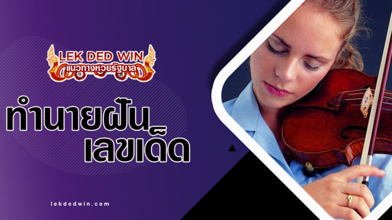 ทำนายฝันเล่นไวโอลิน-พร้อมเลขเด็ด