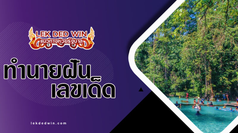 ทำนายฝันลงไปเล่นน้ำ-พร้อมเลขเด็ด